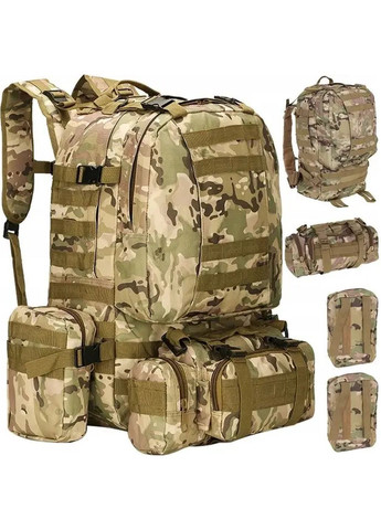 Тактичний похідний рюкзак на 56 л D3-GGL-405 Мультикам Solve (282822869)