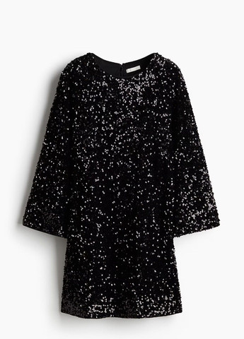 Черное праздничный платье H&M однотонное