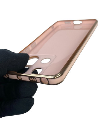 Чохол для Redmi Note 13 Pro 5G з кільцем MagSafe із золотою окантовкою на сяомі редмі нот 13 про пудровий gs1 Xiaomi (366229370)