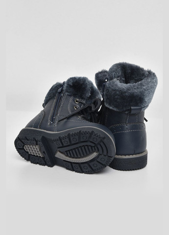 Чоботи дитячі для хлопчика зима темно-синього кольору Let's Shop (289843211)