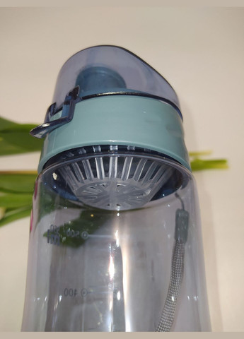 Пляшка із ситом сіра 550 мл No Brand (329194658)