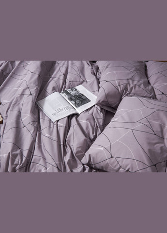 Комплект постельного белья Бязь Gold Люкс семейный 143х210х2 наволочки 4х50х70 (MS-820002781) Moon&Star Graphite (288535892)