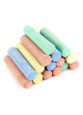 Мел для рисования разноцветный "Color chalk jumbo" (15 штук) (HK24-074) Kite (362438516)