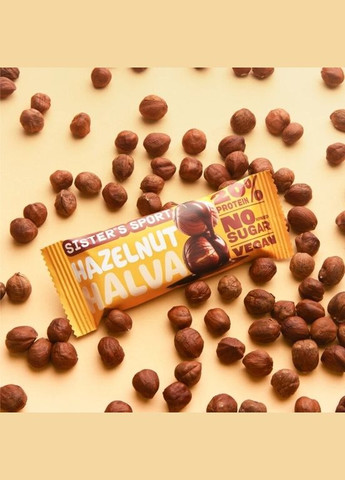 Протеїнова халва Protein Halva, 10*40 грам - Фундук Sister's Sport (364316773)