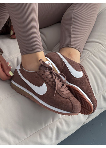 Кросівки жіночі Nike Cortez Light Brown | Найк Кортез коричневі No Brand коричневі демісезони (348419322)