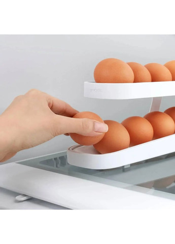 Контейнер-підставка для зберігання яєць, двоярусний органайзер для яєць у холодильник China (366874368)