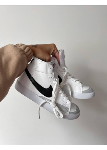 КРОСІВКИ ЖІНОЧІ NIKE BLAZER HIGH 77 VINTAGE BLACK SWOOSH НАЙК БЛЕЙЗЕР No Brand чорні демісезони (367177436)
