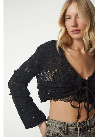 Вязаный топ на завязках Zara (390369640)