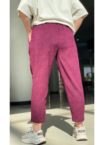 Оверсайз штаны из микро-вельвета 🌿Ознакомьтесь с размерной сеткой DK/DL Мода без кордонів (360964544)