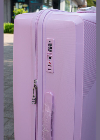 Чемодан полипропилен 100% большой L размер, цвет красный Wings CKT01 (338182640)