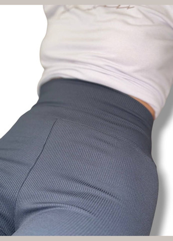 Лосины эластичные в рубчик женские с высоким широким поясом классические без утепления демисезон 99-101см No Brand Лосини в рубчик класичні без підкладки фуксія (342758753)