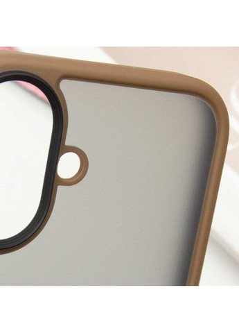 TPU+PC чохол Metal Buttons для Apple iPhone 16 (6.1") Золотий No Brand (370605996)