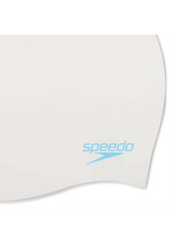 Детская шапочка для плавания PLAIN MOUD SILC CAP JF/JM/JU Белый Speedo (367589848)