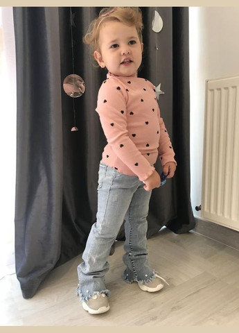 Голубые демисезонные клеш джинсы клеш для девочки BabyStyle