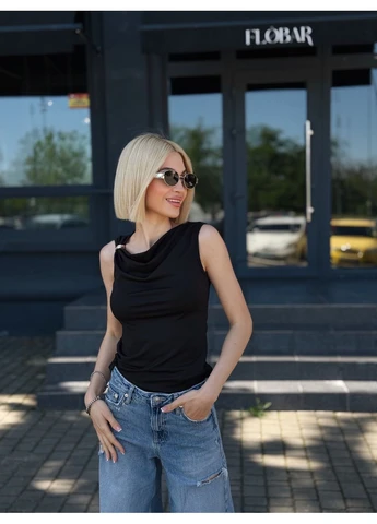 Ассиметричный женский топ Fashion (396620299)