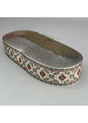 Тесьма с украинским орнаментом 33 мм - вышиванка мак Plus-plus (354798094)