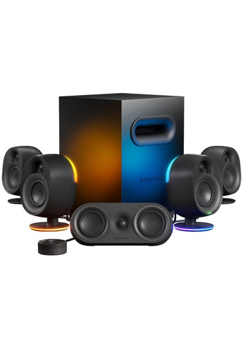 Акустическая система 5.1 Arena 9 Bluetooth RGB SteelSeries (372625477)