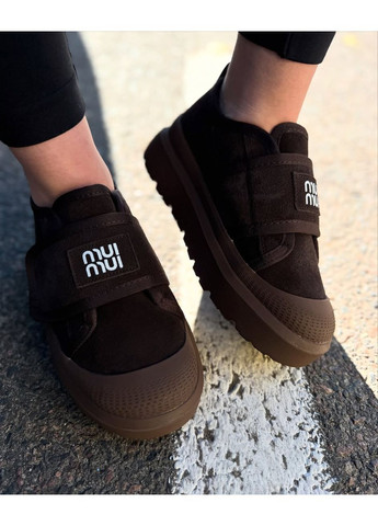 Зимние шоколадные кроссовки на липучке, зимние коричневые кроссовки, кроссовки шоколад код 6548 ITTS коричневые зима (366079962)