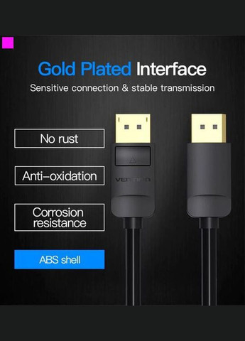 Кабель DisplayPort - DisplayPort (M/M), 1 м, (HACBF) Vention (341491118)