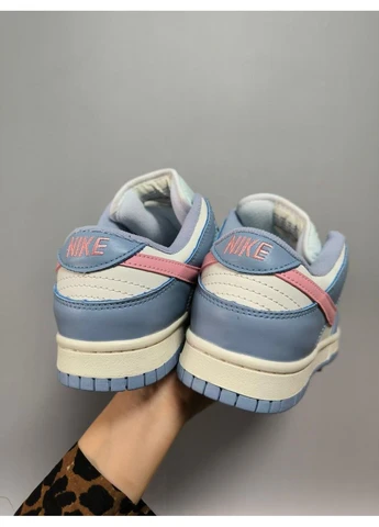 Розовые демисезонные кроссовки мужские nike sb dunk low blue pink найк сб данк розовые No Brand