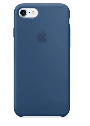 Чохол для iPhone 7 DARK BLUE (8 колір), чохол протиударний на айфон 7 з мікрофіброю Silicone Case (396508196)
