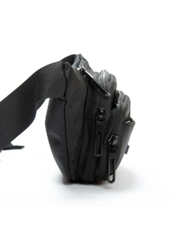 Мужская сумка на пояс 6041 black Lanpad (340235018)