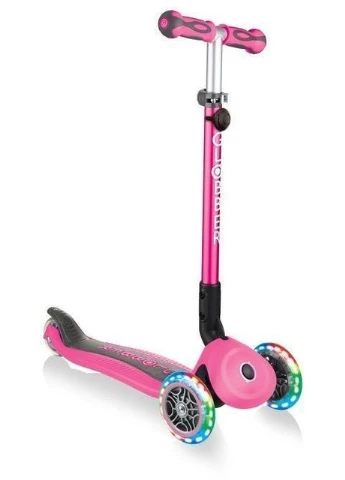 Детский 3-колесный самокат 3 в 1 Pink с сиденьем и родительской ручкой. Globber (362540905)