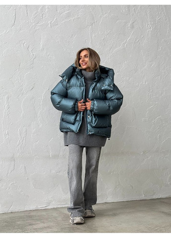 Синяя куртка пуфер beze цвет синий milirud