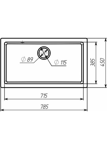 Гранитная мойка для кухни PARUANA 7945 матовая Сафари Valeso (358059950)