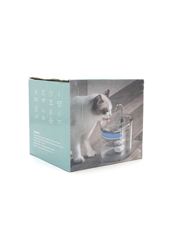 Автоматична напувалка-фонтанчик YT41554 для собак і котів, 1,5л, Transparent, Box Voltronic (371388175)