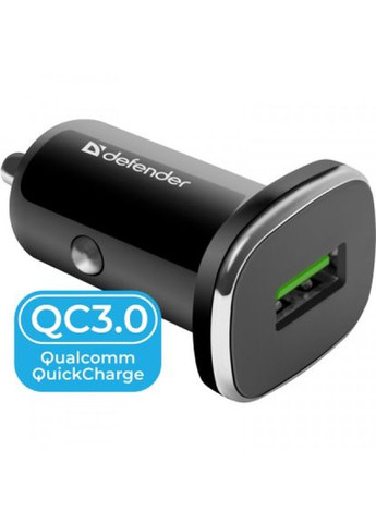 Зарядний пристрій Defender 1xusb 18w (usb-a) qc3.0 3а uca-91 (268144701)