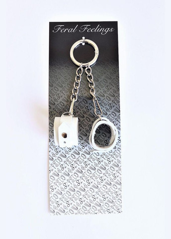 Брелок Наручники Білий No Brand (303896127)