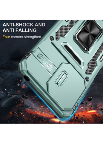 Ударостійкий чохол Camshield Army з кільцем для Xiaomi Poco X6 / Note 13 Pro 5G Бірюзовий Epik (372499529)