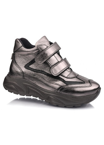 Цветные ботинки осенние 426 для девочек темно-серебристые. размер 31 Topitop