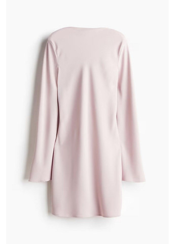 Розовое кэжуал платье H&M однотонное