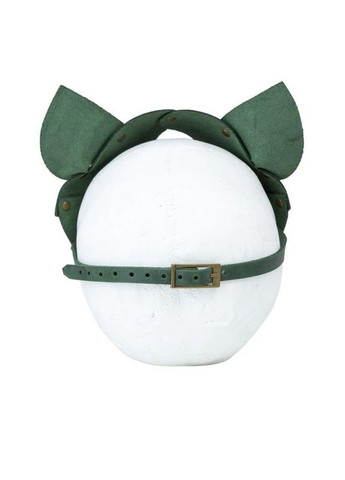 Премиум маска кошечки, натуральная кожа, зеленая, подарочная упаковка LOVECRAFT (303884445)