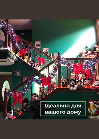 Світлодіодна гірлянда новорічна нить на ялинку різдвяна вікно діодна кольорова 190 led лед 18м 8 режимів білий дріт No Brand (366741142)