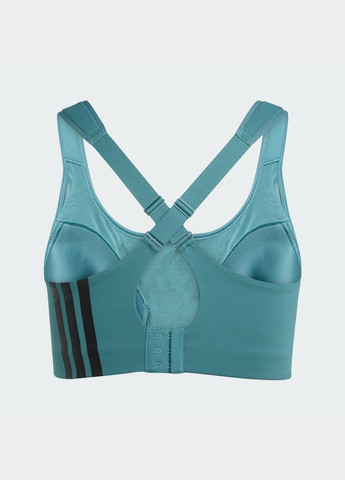 Зелений бра tlrd impact training high support adidas поліестер
