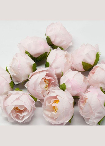 Искусственный цветок Пион (головка), 4 см, св.-розовый No Brand (340483305)