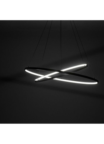 Люстра 10814 Circolo LED 2x35W 3000K 1200Lm IP20 Черная (10814) Nowodvorski (318524589)