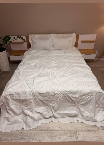 Постельное белье Евро 200х220 наволочка 50х70 2шт Белый No Brand (342097333)