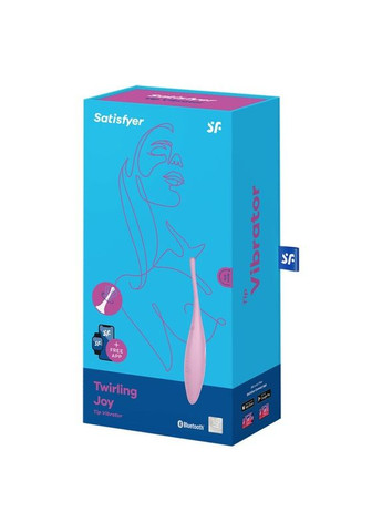Клиторальный вибратор Twirling Joy с управлением через приложение, Satisfyer (347313681)