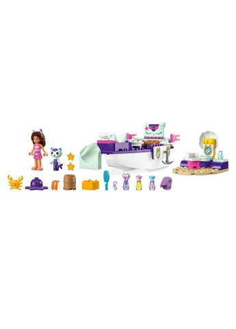 Конструктор Gabby's Dollhouse Корабль и спа Габби и Нявки 88 деталей (10786) Lego (281425661)