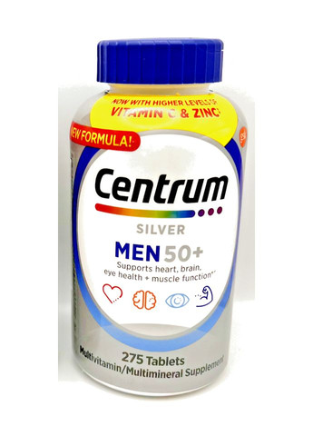 Вітамінномінеральний комплекс для чоловіків віком від 50 років Silver Men 50+ (275 таблеток на 275 днів) Centrum (280265953)