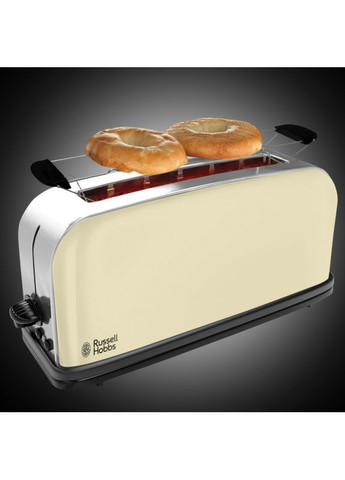 Тостер 21395-56 Classic, 1100Вт, длинные слоты, металл, бежевый Russell Hobbs (364275314)