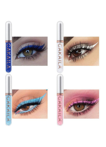 Кольорова водостійка підводка для очей, підводка для повік, кольоровий лайнер для очей Колір №1 Cakaila (321998940)
