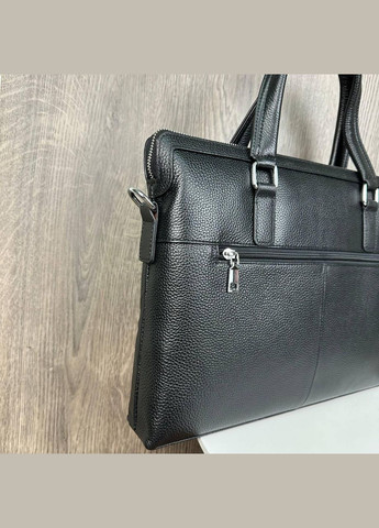 Сумка портфель для документов мужская натуральная кожа Черный No Brand (302391116)