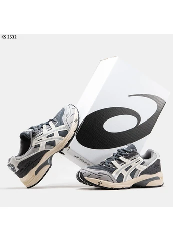 Сірі кросівки чоловічі asics gel-1090 gray асікс гель 1090 сірі демісезон No Brand