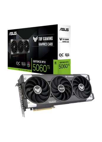 Відеокарта GeForce RTX 5060 Ti 16GB GDDR7 OC TUF-RTX5060TI-O16G-GAMING 90YV0MG0-M0NA00 Asus (360793540)