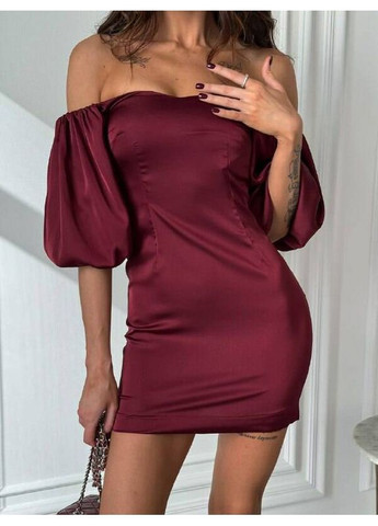 Темно-червона сукня joanna колір марсала milirud